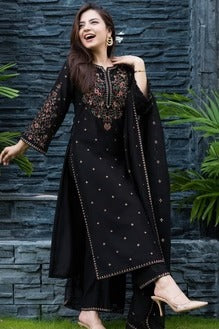 SNS- HIGHLY RECOMMENDED Fully Embroidered Lawn Suit With Embroidered Bamber Chiffon Dupatta