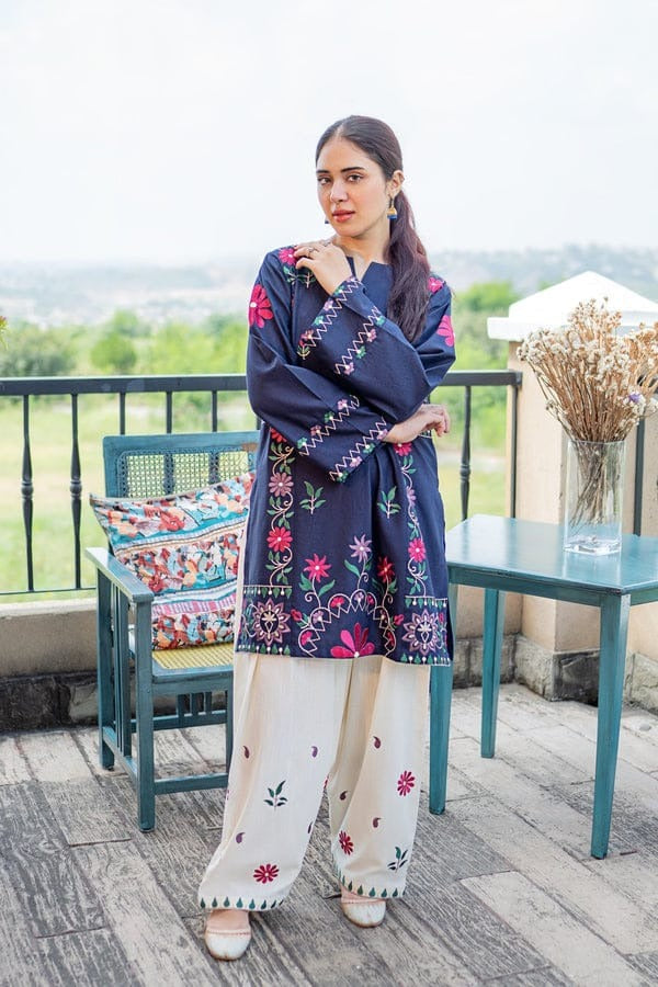 SNS-Lawn Fully Embroidered 2pc Most Selling