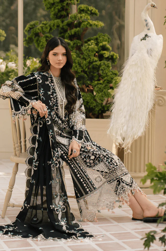 SNS-Summer 3PC Lawn Chikankri Embroidered Suit
