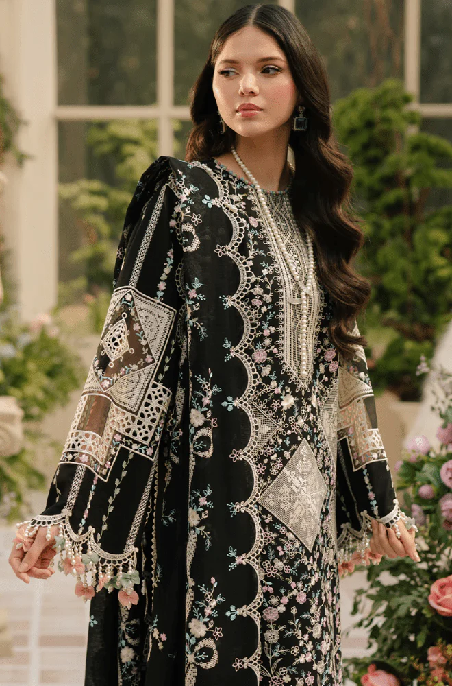 SNS-Summer 3PC Lawn Chikankri Embroidered Suit
