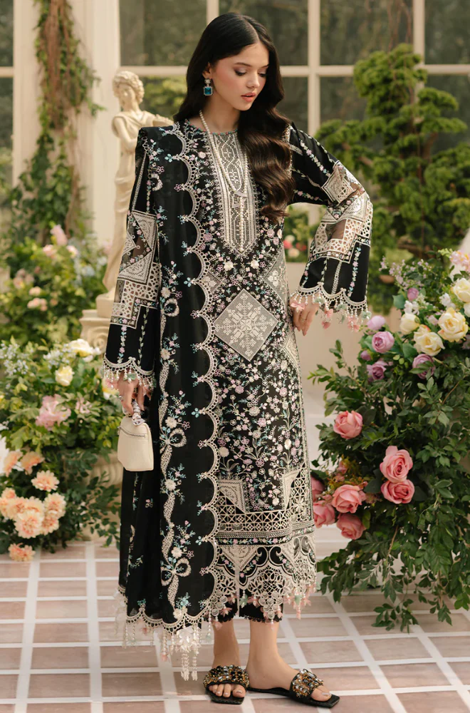 SNS-Summer 3PC Lawn Chikankri Embroidered Suit